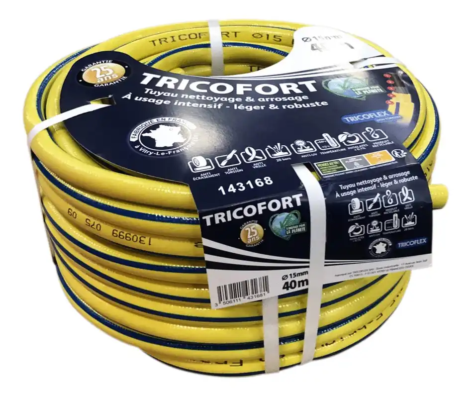 Tuyau d‘arrosage tricofort diamètre 15 mm x L 40 m Populaire