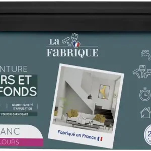 Achetez Aujourd'hui Peinture murs et plafonds blanc velours 2,5 l LA FABRIQUE