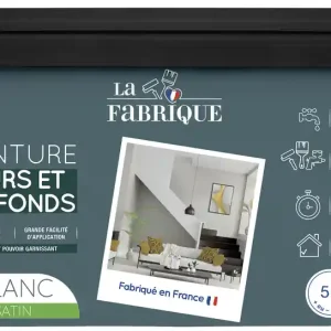 Acheter En Ligne Peinture murs et plafonds blanc satin 5 l LA FABRIQUE