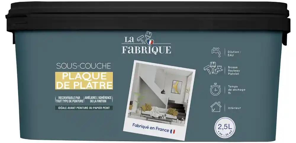 Petit Prix Sous-couche plaque de plâtre 2,5 l LA FABRIQUE