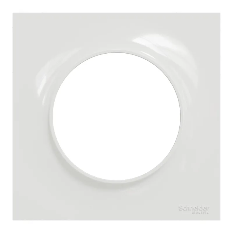 Seulement Aujourd'hui Plaque de finition 1 poste blanc - Odace 2011 Styl SCHNEIDER ELECTRIC