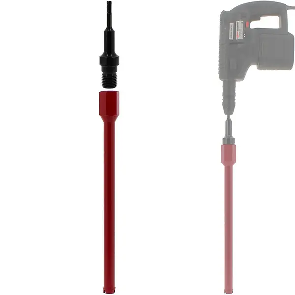 Couronne diamant Ø 27 mm avec adaptateur pour perceuse et perforateur SDS-plus GT MARKET Prix Cassé