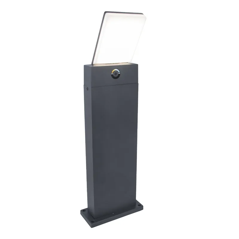 Borne extérieur LED 63,5cm Pano gris IP54 1200 lumens blanc varaible CCT - COREP Offre Spéciale