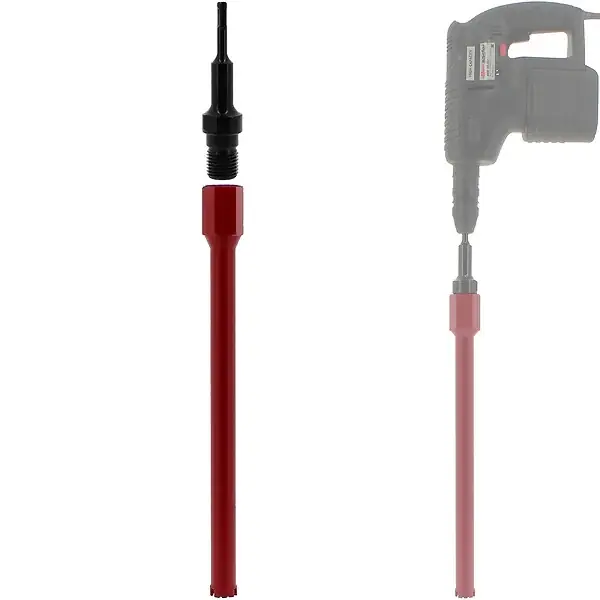 Couronne diamant Ø 30 mm avec adaptateur pour perceuse et perforateur SDS-plus GT MARKET Vente Flash