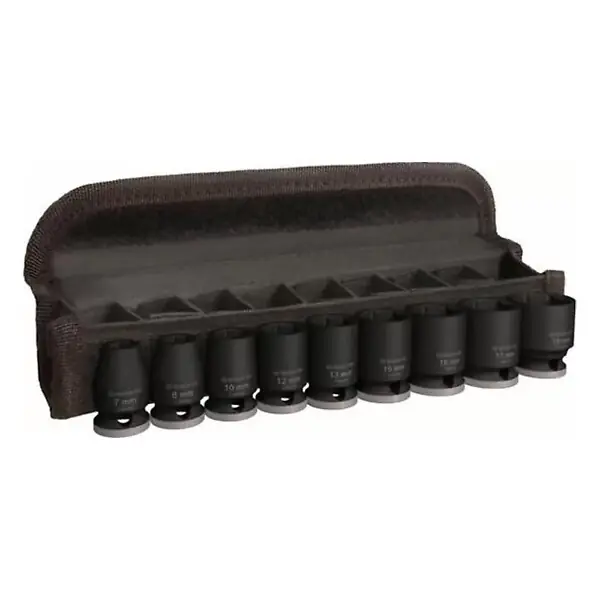 Set 9 Douilles BOSCH Impact PRO M 7,8,10,12,13,15,16,17,19 28-30M 3/8" Retour Gratuit