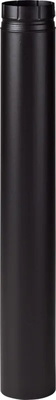 Retour Gratuit Tuyau de raccordement en émaillé noir mat 100 cm diamètre 130 mm POUJOULAT