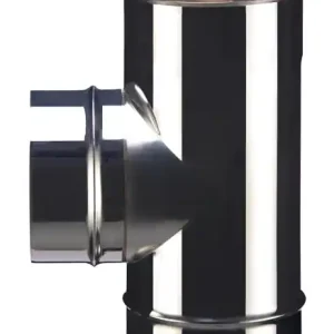 Té de raccordement 90 degrés nu inox 304 soudé diamètre 130 mm POUJOULAT Marque