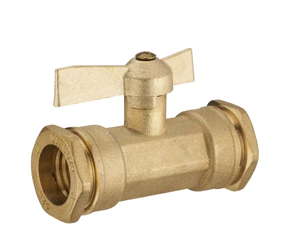 Usine Directe Vanne double à compression diamètre 25 pour tube polyéthylène QUICK PLOMBERIE
