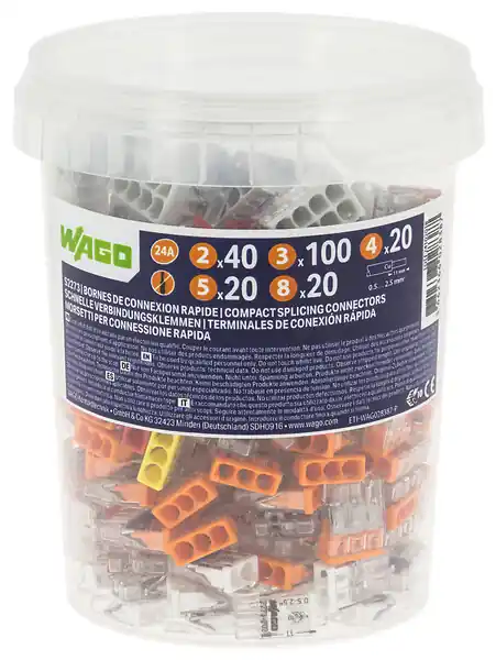 Livraison Express WAGO POT 200 BORNES S2273 (40x2E+100x3E+20x4E+20x5E+20x8E)