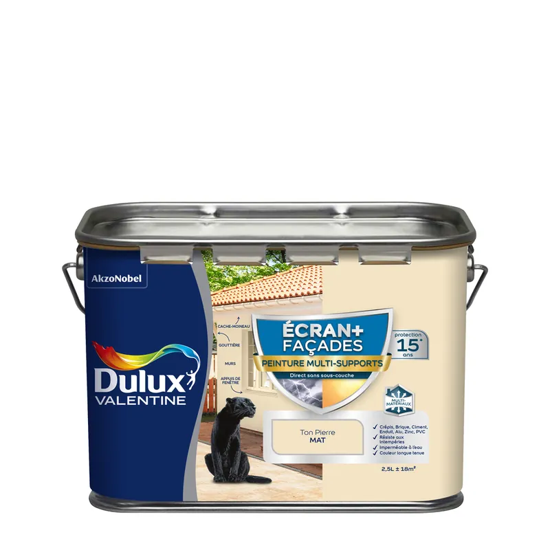 Bon Marché Peinture façades multi supports ton pierre 2,5 l - DULUX VALENTINE
