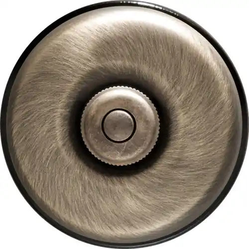 Meilleur Choix Bouton poussoir en saillie rétro porcelaine noire et bronze - Garby Dimbler FONTINI