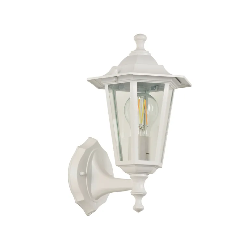 Applique extérieur montante E27 Valence blanc IP44 60W - COREP Dernier Modèle