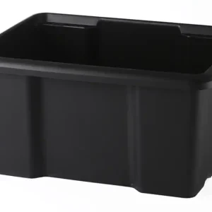 Prix Promo Bac de rangement en plastique noir 15 L SUNDIS