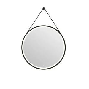 Remise Miroir LED Barber Black diamètre 75 MP GLASS