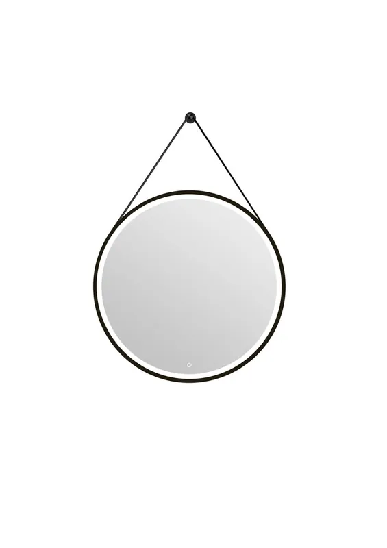 Remise Miroir LED Barber Black diamètre 75 MP GLASS