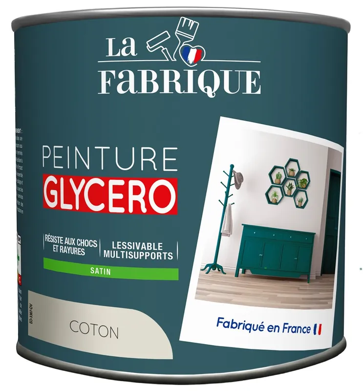 Must-Have Peinture glycero Coton satin 500 ml - LA FABRIQUE