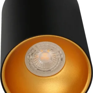 Spot saillie GU10 14cm noir doré ARLUX Populaire
