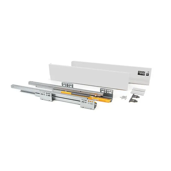 Tiroir extérieur Concept 30kg hauteur 105mm, profondeur 350mm, Acier, Peint en blanc EMUCA Meilleur Choix