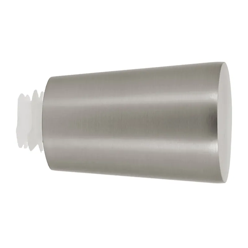 Embout déco pommeau à visser en métal diam 20 mm Finition Chrome mat - MOBOIS Commande En Gros