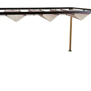 Nouveauté Tonnelle look bois 4x3m PROLOISIRS