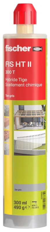 Dernière Chance Résine hybride tige HT II ton gris 300 ml FISCHER