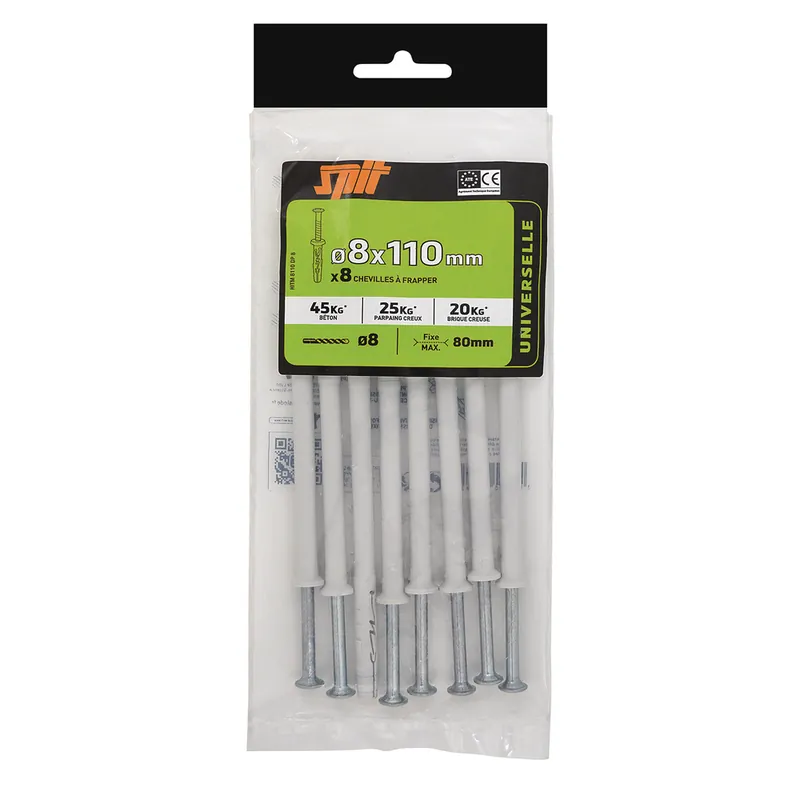 Offre Exclusive Chevilles à frapper Hit diamètre 8 x 110 mm par 8 SPIT