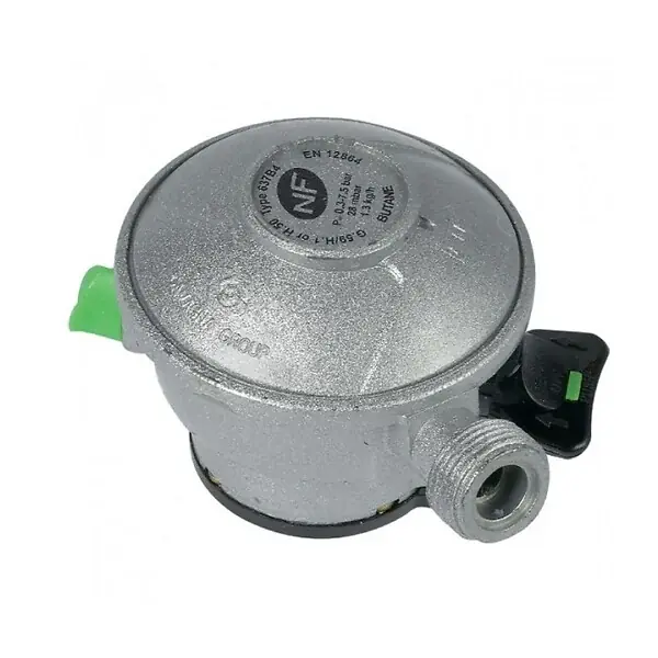 Détendeur gaz BUTANE clip Quick-On Valve Diam 27mm BUTAGAZ Avec Sécurité stop gaz KEMPER Offre Exclusive
