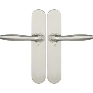 Ensemble sur plaques série JADE 1594 acier type bec de cane finition inox - HERACLES - B-INOX-SP21 Populaire