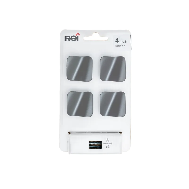 Boutons de meuble vague chrome mat diamètre 32 mm par 4 Bon Plan