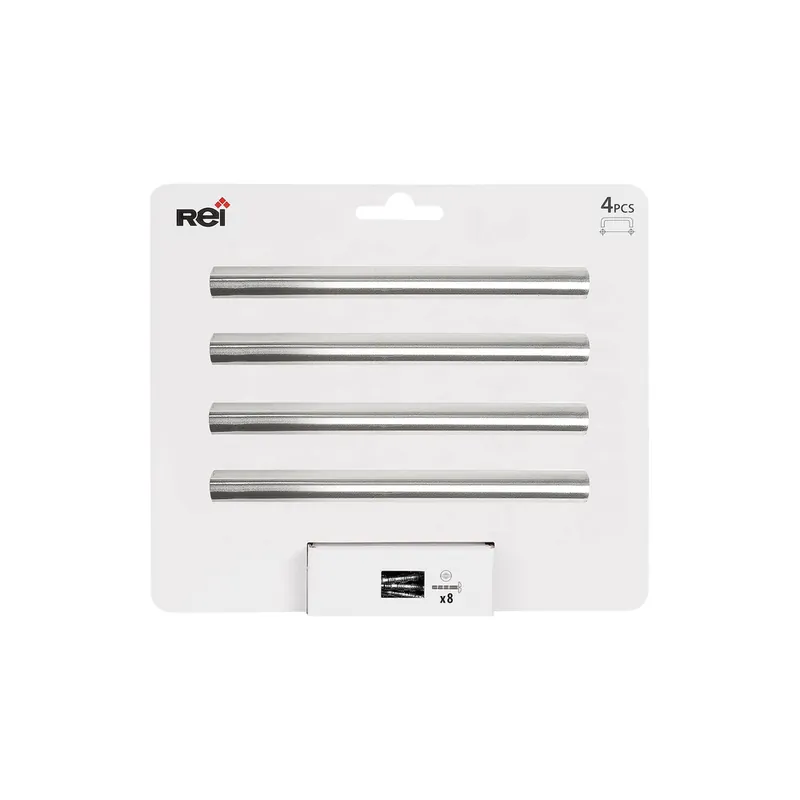 Authentique Poignée de meuble cylindrique inox entraxe 96 mm par 4 REI