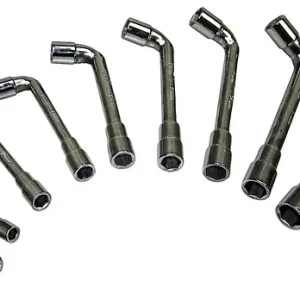 Prix Promo Jeu de 9 clés à pipe - Acier chromé - 7 à 19mm FISCHER DAREX