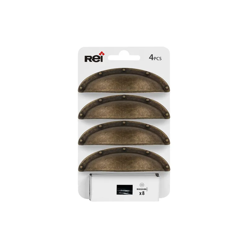 Bon Plan Poignée de meuble coquille laiton 64 mm par 4 REI