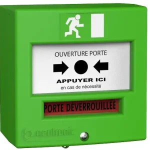Declencheur manuel Vert 2 contacts avec capot - NEUTRONIC - 4711V3C Petit Prix