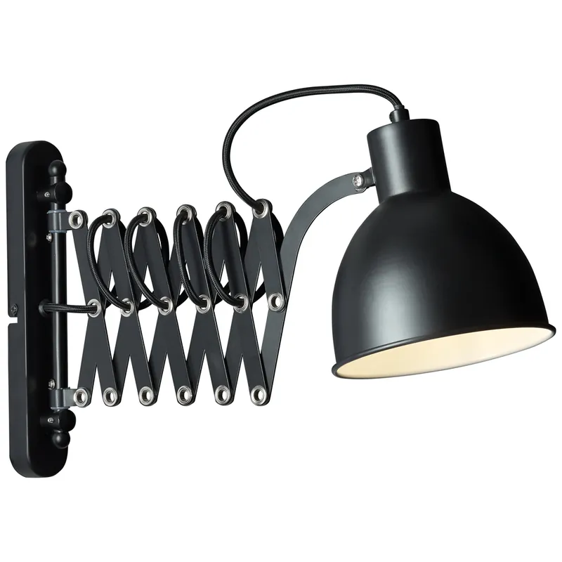 Applique murale intérieure SANDRA E14 40 W métal noir - BRILLIANT Expédition Rapide