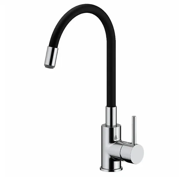 Meilleur Choix mitigeur cuisine à mémoire de forme, courbe en silicone noir (SIKOBSLPRO290C)