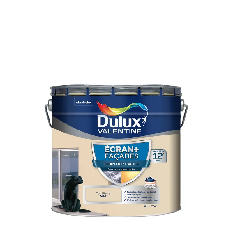 Promotion Saisonnière Peinture façades Ecran + ton pierre 10 l - DULUX VALENTINE