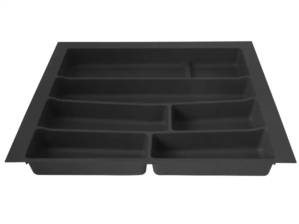 Range-couverts en plastique gris graphite mat 54 x 49 cm VOLPATO Offre Limitée