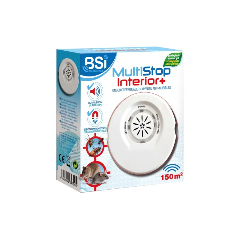 Anti-nuisibles contre rongeurs, insectes volants et rampants 150m² MultiStop Interior+ - BSI Retour Gratuit