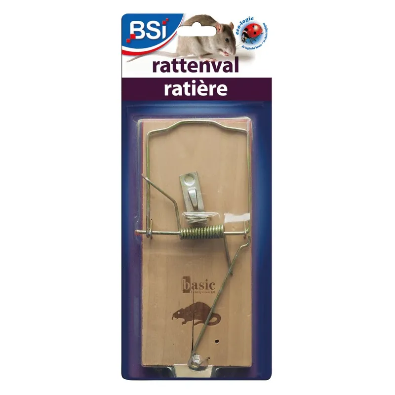 Haute Qualité Tapette à souris et rats socle en bois - BSI