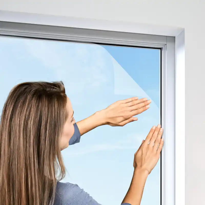 Achat Immédiat Moustiquaire blanche à bande autocollante 130 x 150 cm WINDHAGER