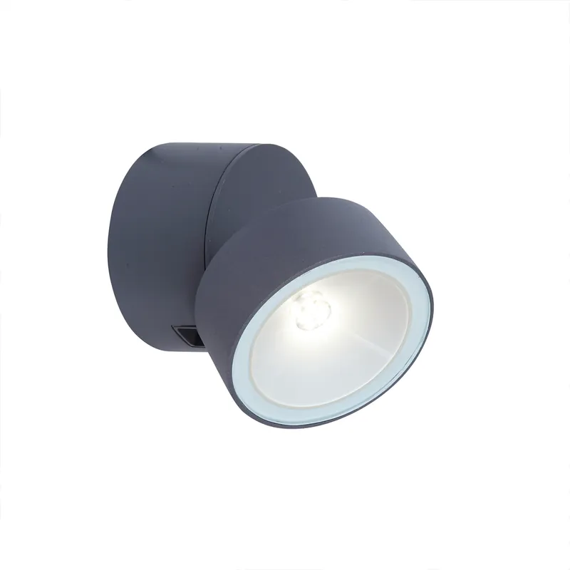 Meilleure Vente Applique extérieur LED Trumpet gris IP54 600 lumens blanc neutre - COREP
