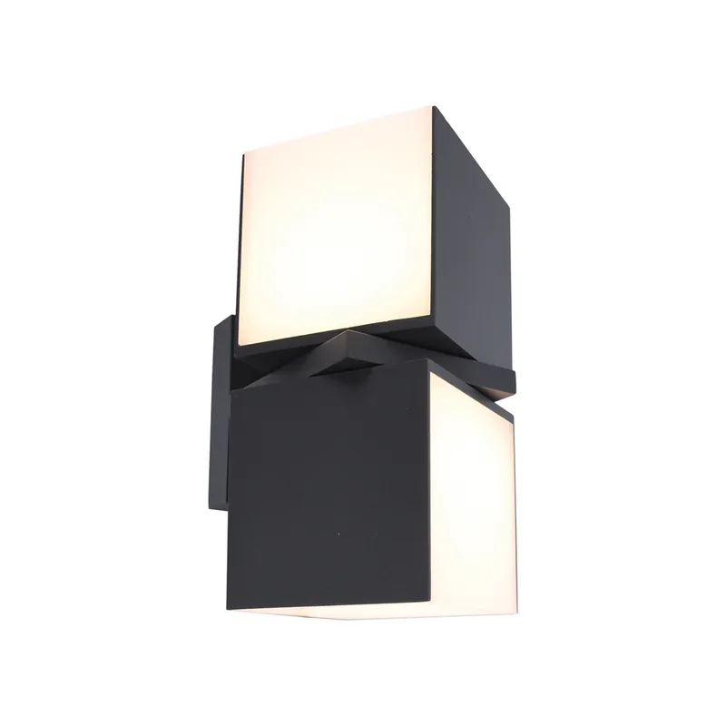 Applique extérieur LED 2 têtes orientables Cuba gris IP54 1000 lumens blanc chaud - COREP Certifié
