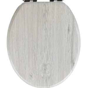 Abattant de WC MDF Gris chêne WENKO Acheter En Ligne
