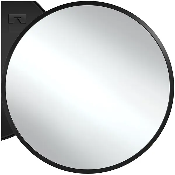 Miroir mural rond FIONA avec cadre en aluminium noir TECTAKE Expédié Aujourd'hui