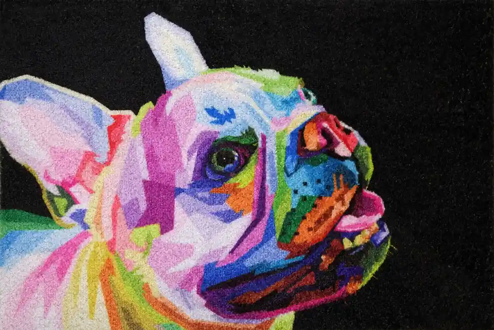 Dernière Chance Tapis Dallas bulldog 40 x 60 cm - ID HOME