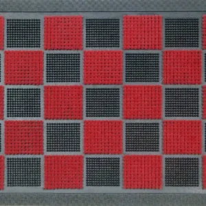 Tapis picot floques rouge 40 x 60 cm - ID HOME Acheter En Ligne