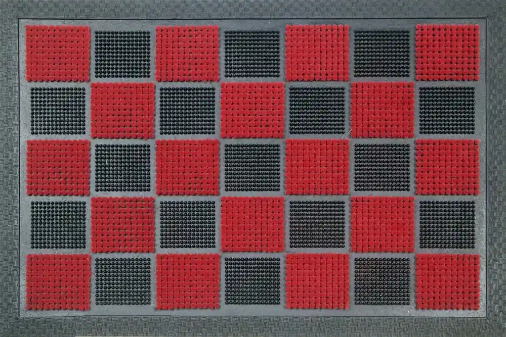 Tapis picot floques rouge 40 x 60 cm - ID HOME Acheter En Ligne