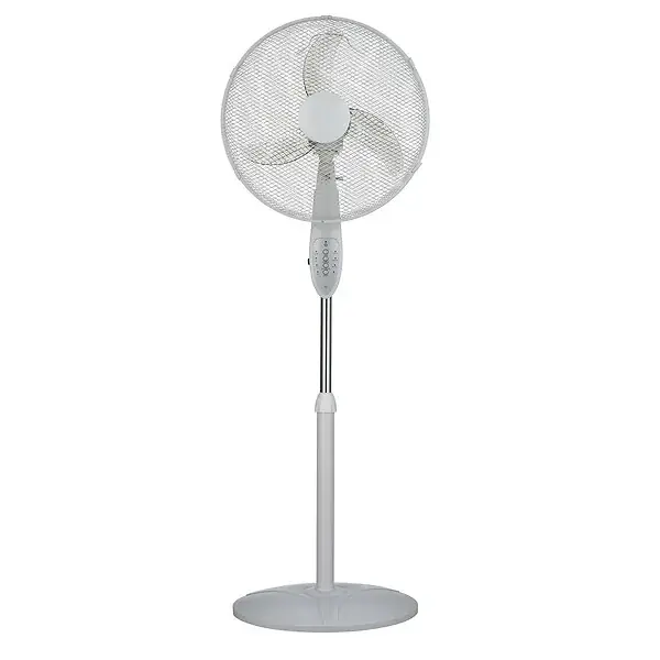 Ventilateur sur pied - Blanc - 40cm - 50W Prix Cassé