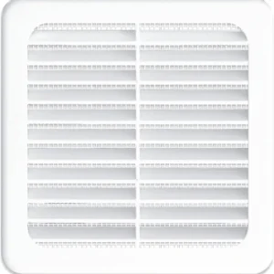 Grille d‘aération carrée à clips universelle blanc 100x100 mm avec moustiquaire AUTOGYRE Achat Immédiat