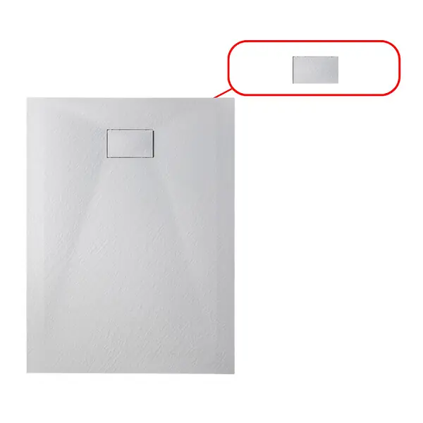 Prix Choc Essential cache bonde pour receveur de douche, blanc (CERAESW) CERAMIA
